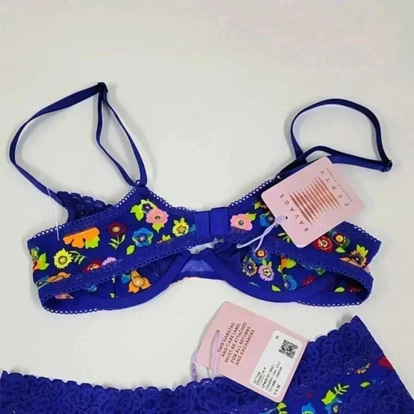 Sagave X Fenty Cotton Essentials Lace-Trim Cheeky Panty and Bra - Picture 7 of 11